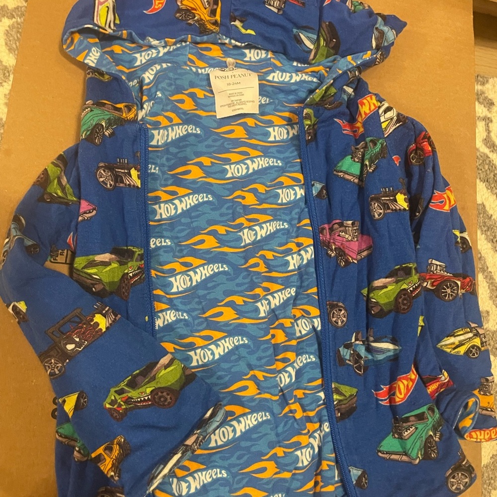 Hot Wheels Blue Hooded Jacket